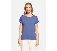 Casual-Shirt mit V-Ausschnitt Blau 40