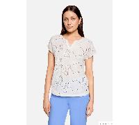 Casual-Shirt mit V-Ausschnitt Rohweiß XXL
