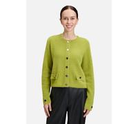 Strickjacke BETTY BARCLAY "Betty Barclay Damen Casual-Strickjacke mit Knopfleiste", Damen, Gr. 44, fresh moss, Strick, Obermaterial: 55% Polyester, 45% Polyamid., modisch, gerade, Rundhals, Strickjack