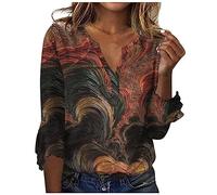 Casual Tops for Women Langarmshirt Damen schwarz Bluse Langarm Mittelalter Sweatshirt Herren leinenbluse Weiss trachtenshirt