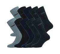 Caterpillar 10 Paare Herrensocken kurze socken Cat weicher Baumwolle Höhe unter dem Knie (Gemischt, 39-42)