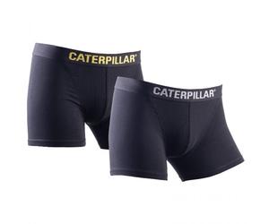 CAT BOXERSHORTS Herren Baumwolle 2er-Pack Unterwäsche Schwarz L