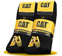 CAT Caterpillar 10 Paar PREMIUM BUSINESS SOCKEN Feine Damen & Herrensocken Strümpfe Größe 35-50 (DE/NL/SE/PL, Numerisch, 43, 46, Regular, Regular, 10 Paar Schwarz)