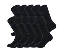 Caterpillar 10 Paare Herrensocken kurze socken Cat weicher Baumwolle Höhe unter dem Knie (Schwarz, 46-50)