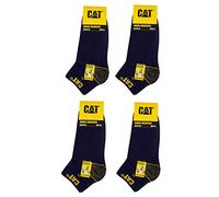 CAT Caterpillar 12 Paar kurze Arbeitssocken in Sneakerform/Arbeitssneaker, Schwarz,Blau, Grau in 39-42/43-46, (47-50, 12 Paar Blau)