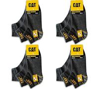 CAT Caterpillar 12 Paar WORK SNEAKERS ArbeitsSneaker Sneaker ArbeitsSocken Socken Strümpfe Größe 39-50 (43-46, 12 Paar Grau)