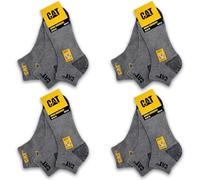 CAT Caterpillar 12 Paar WORK SNEAKERS ArbeitsSneaker Sneaker ArbeitsSocken Socken Strümpfe Größe 39-50 (39-42, 12 Paar Grau-Melange)