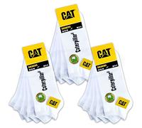 CAT Caterpillar 15 Paar SNEAKERS SNEAKER SOCKEN ArbeitsSneaker Füßlinge Strümpfe in Größenauswahl 39-50 (47-50, 15 Paar Weiß)