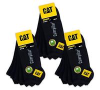 CAT Caterpillar 15 Paar SNEAKERS SNEAKER SOCKEN ArbeitsSneaker Füßlinge Strümpfe in Größenauswahl 39-50 (39-42, 15 Paar Schwarz)