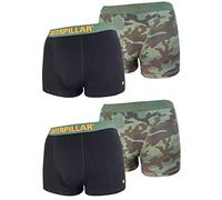 CAT Caterpillar 4 Stück Boxershorts, TOP Farbauswahl in Camouflage, Fluo-Neon-Design, Classic verfügbar in M/L/XL/XXL (XL/7/52, Farbmix 1)
