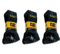 Cat Caterpillar Universelle Herren Socken 6|9|12|24 Paar Farben und Größe wählbar in Schwarz, Blau, Grau, in 35-40 | 41-45 | 46-50 (Groß), Socken, 9 Paar Grau,