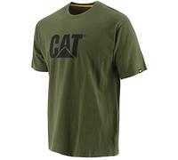 CAT Caterpillar Herren Kurzarm-T-Shirt Logo (3XL) (Grün)