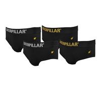 CAT Caterpillar Herren-Slips (4er-Pack) - Stretch-Baumwolle (Schwarz, L)