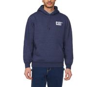 CAT Caterpillar Herren Trademark Hoodies mit gesticktem Frontlogo, Blau, Large