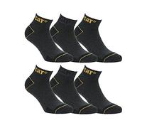CAT Caterpillar Herren Universal kurze Socken (43-46, 6 Paar Grau)