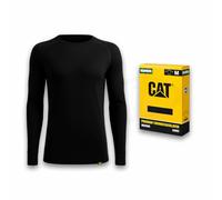 CAT® Caterpillar Thermo Unterwäsche Bamboo Premium - Baselayer Shirt & Hose, weich, atmungsaktiv, warm, feuchtigkeitsregulierend, M, L, XL, XXL (1x Shirt Schwarz, XXL)