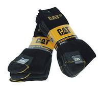 Cat Caterpillar Universelle Herren Socken 6|9|12|24 Paar Farben und Größe wählbar in Schwarz, Blau, Grau, in 35-40 | 41-45 | 46-50 (Groß), Socken, 6 Paar Schwarz,