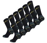 Cat Caterpillar Universelle Herren Socken 6|9|12|24 Paar Farben und Größe wählbar in Schwarz, Blau, Grau, in 35-40 | 41-45 | 46-50 (Groß), Socken, 6 Paar Blau,