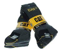 Cat Caterpillar Universelle Herren Socken 6|9|12|24 Paar Farben und Größe wählbar in Schwarz, Blau, Grau, in 35-40 | 41-45 | 46-50 (Groß), Socken, 6 Paar Grau,