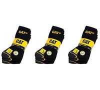 Cat Caterpillar Universelle Herren Socken 6|9|12|24 Paar Farben und Größe wählbar in Schwarz, Blau, Grau, in 35-40 | 41-45 | 46-50 (Groß), Socken, 9 Paar Schwarz,