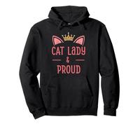 Cat Lady and Proud Geschenk für Damen, Frauen, Kätzchenliebhaber Pullover Hoodie