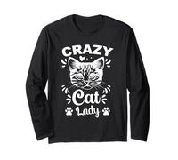 Cat Lady, Katzen Lady, Langarmshirt