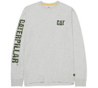CAT Langarmshirt T-Shirt Langarm Banner Long Sleeve cream / schwarz, Farbe: cream, Größe: M