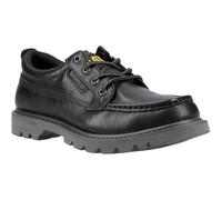 CAT Lifestyle Colorado Mokassin Leder Herren Schwarz Schnürschuhe EU 47.5 / UK 12