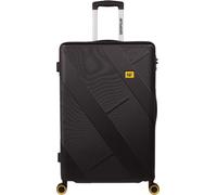 Cat Peoria Reisekoffer mit Doppeldrehrädern und TSA-Schloss, schwarz/gelb, 24 Inch - 64 x 42.5 x 26.5 cm, Hartschalenkoffer mit drehbaren Rädern