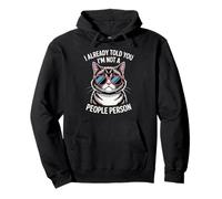 Cat Sarcastic Kitten Saying for Men and Women Pullover Hoodie