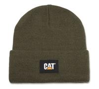 CAT Strickmütze Winter Mütze Label Cuff Beanie One Size mit Logo, Farbe: Oliv