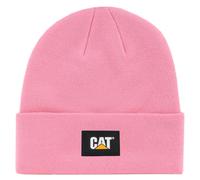 CAT Strickmütze Winter Mütze Label Cuff Beanie One Size mit Logo, Farbe: Pink