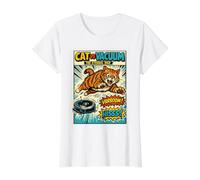 Cat Vs Vacuum The Eternal War Lustiger Katzenliebhaber für Männer und Frauen Preisgünstiges Grafik-T-Shirt
