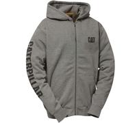 CAT Zip Hoodie Banner Kapuzenjacke dunkelgrau Herren bequem Gr. 2XL
