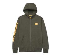 CAT Zip Hoodie Banner Kapuzenjacke oliv Herren bequem robust Gr. M