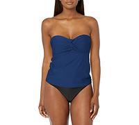 Catalina Damen Bandeau Badeanzug Tankini-Oberteil, Marineblau, Large