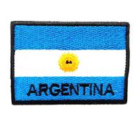 Catch the Patch Argentinien Flagge Fahne - (Größe: 7,5 x 5,3 cm) Aufnäher, Bügelbilder, Aufbügler, Applikationen, Patches, Sticker zum Aufbügeln oder Aufnähen - für Kleidung, Taschen, Jacken