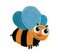 Catch the Patch Biene Tier - (Größe: 5,8 x 6,3 cm) - Aufbügler & Applikationen in verschiedenen Größen - Ideal für Kleidung, Schulranzen, Jeans & Rucksäcke