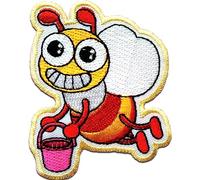 Catch the Patch Biene Tier - (Größe: 6 x 7,5 cm) - Aufbügler & Applikationen in verschiedenen Größen - Ideal für Kleidung, Schulranzen, Jeans & Rucksäcke
