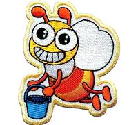 Catch the Patch Biene Tier - (Größe: 6 x 7,5 cm) - Aufbügler & Applikationen in verschiedenen Größen - Ideal für Kleidung, Schulranzen, Jeans & Rucksäcke