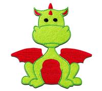 Catch the Patch Drache - (Größe: 9 x 8,4 cm) - Aufbügler & Applikationen in verschiedenen Größen - Ideal für Kleidung, Schulranzen, Jeans & Rucksäcke