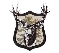 Catch the Patch Hirsch Trachten - (Größe: 6 x 8,5 cm) Aufnäher, Bügelbilder, Aufbügler, Applikationen, Patches, Sticker zum Aufbügeln oder Aufnähen - für Kleidung, Taschen, Jacken