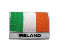Catch the Patch Irland Aufnäher zum Aufbügeln 5,3 x 7,6 cm Bügelbild für Erwachsene Kinder mit Original Nationalflagge, Reisemotiv Souvenir Patches