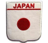 Catch the Patch Japan Flagge Fahne - (Größe: 6,5 x 7,5 cm) Aufnäher, Bügelbilder, Aufbügler, Applikationen, Patches, Sticker zum Aufbügeln oder Aufnähen - für Kleidung, Taschen, Jacken