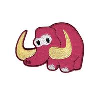 Catch the Patch Mammut Tier - (Größe: 6,9 x 5 cm) - Aufbügler & Applikationen in verschiedenen Größen - Ideal für Kleidung, Schulranzen, Jeans & Rucksäcke