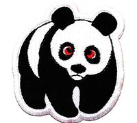 Catch the Patch Panda Tier - (Größe: 5,5 x 6 cm) - Aufbügler & Applikationen in verschiedenen Größen - Ideal für Kleidung, Schulranzen, Jeans & Rucksäcke