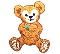 Catch the Patch Teddy Bär Aufnäher zum Aufbügeln 4 x 5 cm Bügelbild für Kinder Mädchen mit Lieblingstier Wild, Bügelpatch Patches Bügelflicken