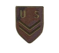 Catch the Patch US Army Militär Aufnäher zum Aufbügeln Military 4,8 x 6,5 cm Bügelbild für Erwachsene mit Bundeswehr Morale Tactical Outdoor, Airsoft SWAT Medic Blutgruppe Anwendung