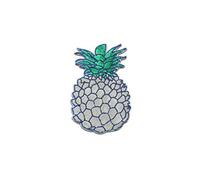 Catch the Patch xxl Ananas Obst Frucht Pailletten Aufnäher zum Aufbügeln 22,5 x 16,5 cm Bügelbild für Kinder mit Erdbeere Banane Bunt Glitzer, Bügelpatch Patches Bügelflicken Geschenk