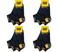 Caterpillar 12 Paar CAT WORK SNEAKERS ArbeitsSneaker Sneaker ArbeitsSocken Socken Strümpfe Größe 39-50 (39-42, 12 Paar Blau)